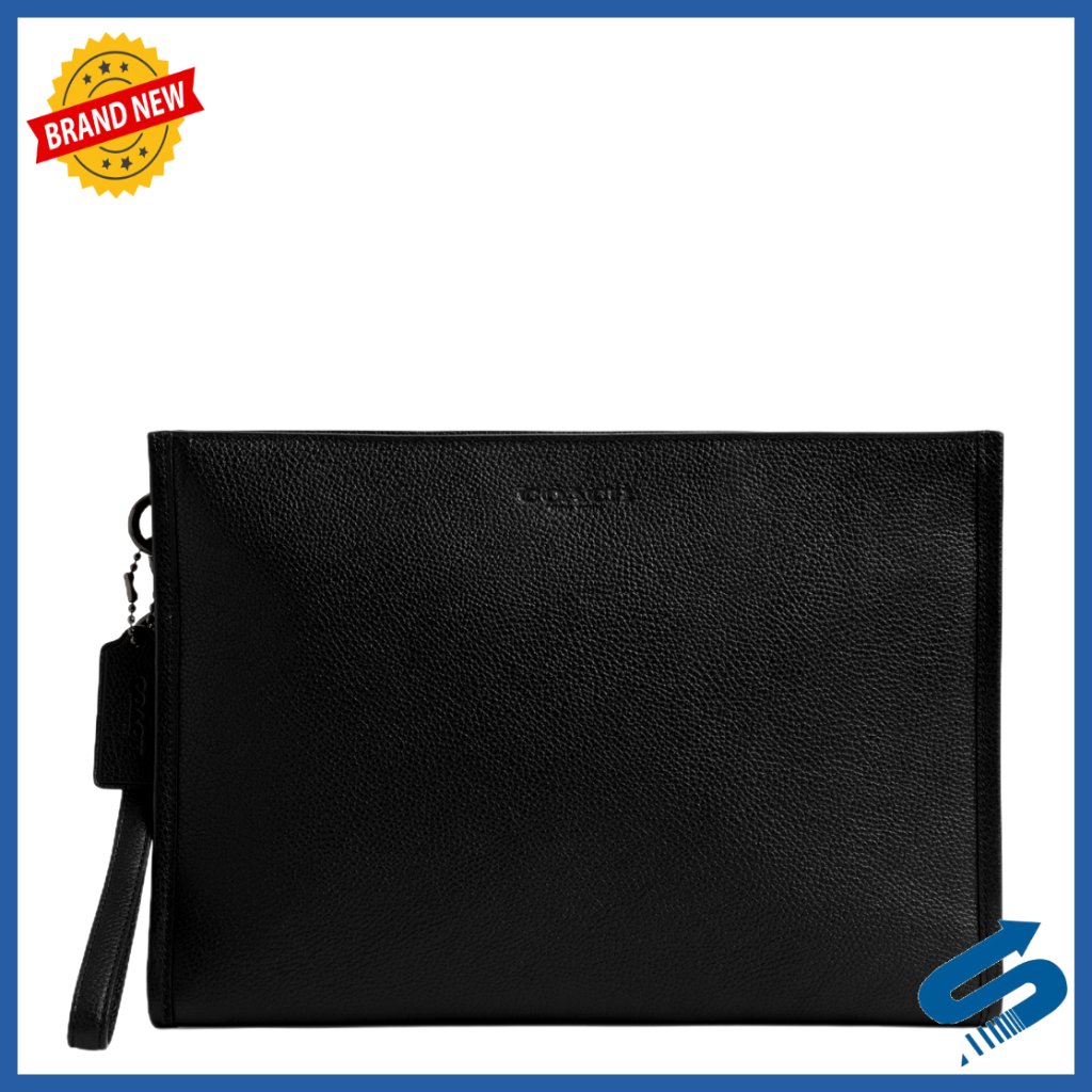 Leather Travel Pouch With Wrist Strap, Credit Card Slots, 12x8.5 Inch